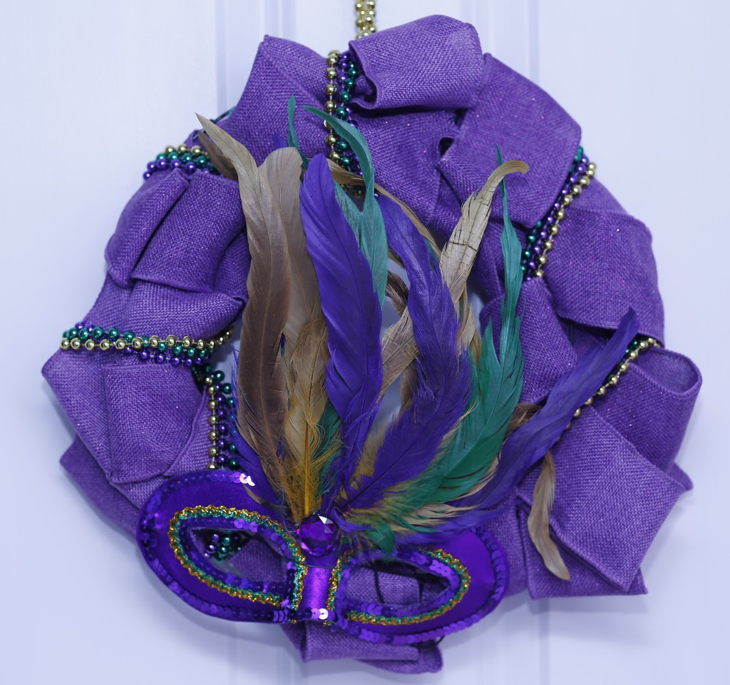 Mardi Gras Wreath