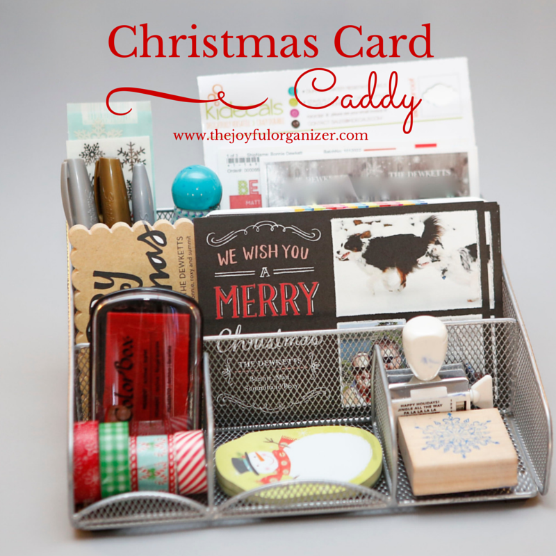 Christmas Card Caddy