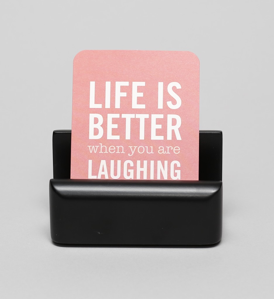 Business card holder as frame